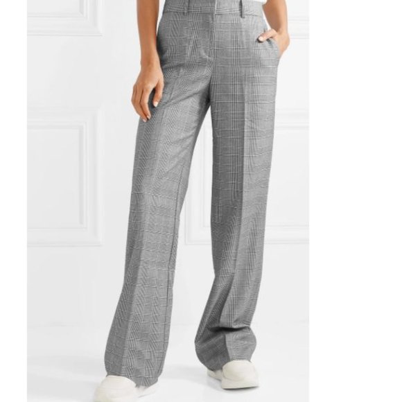 Equipment Pants - Equipment Tabitha Simmons Checked Wide-Leg Pants